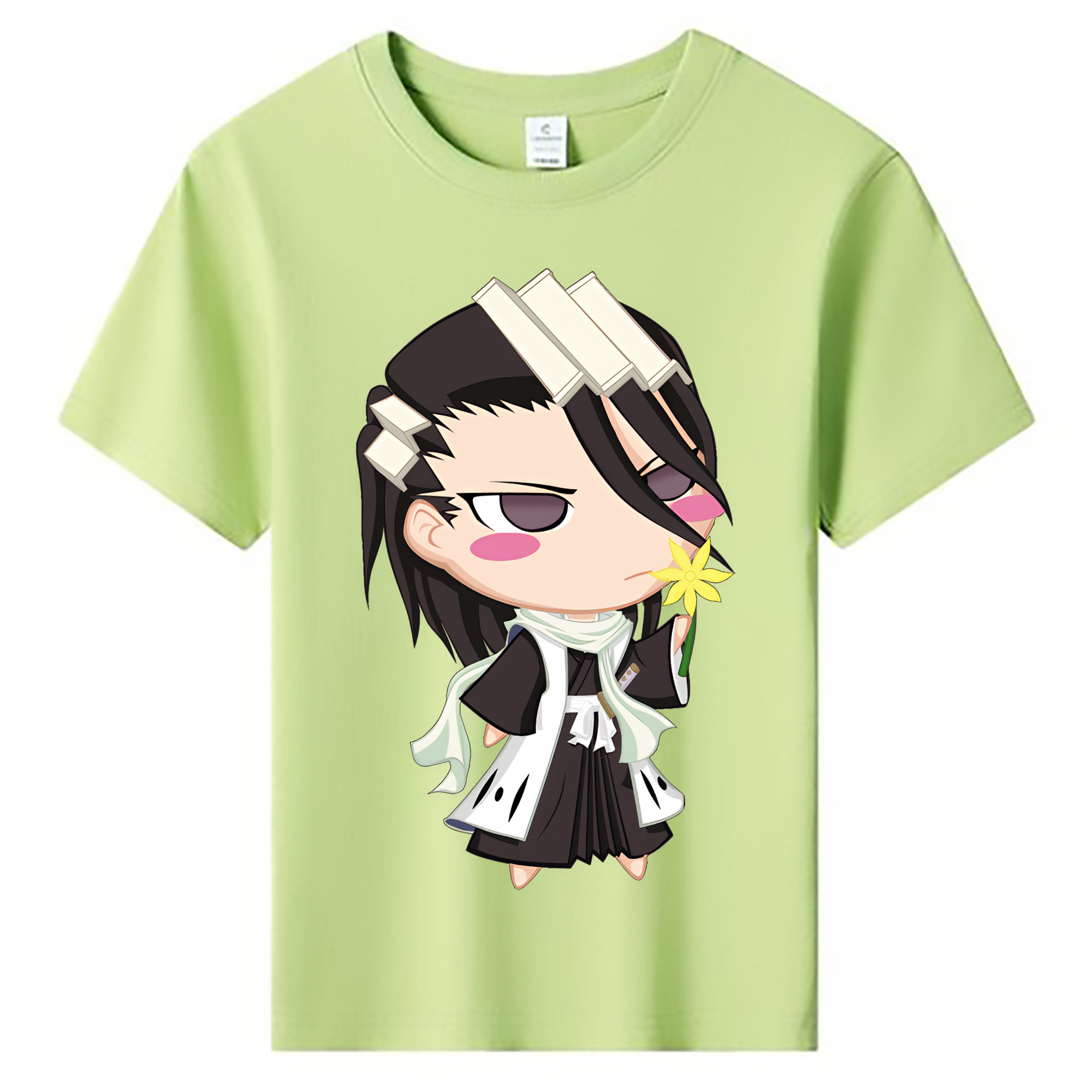 （画像用） ブリーチ くちき びゃくや BLEACH Kuchiki Byakuya 綿100％キッズTシャツ（フロントプリント）